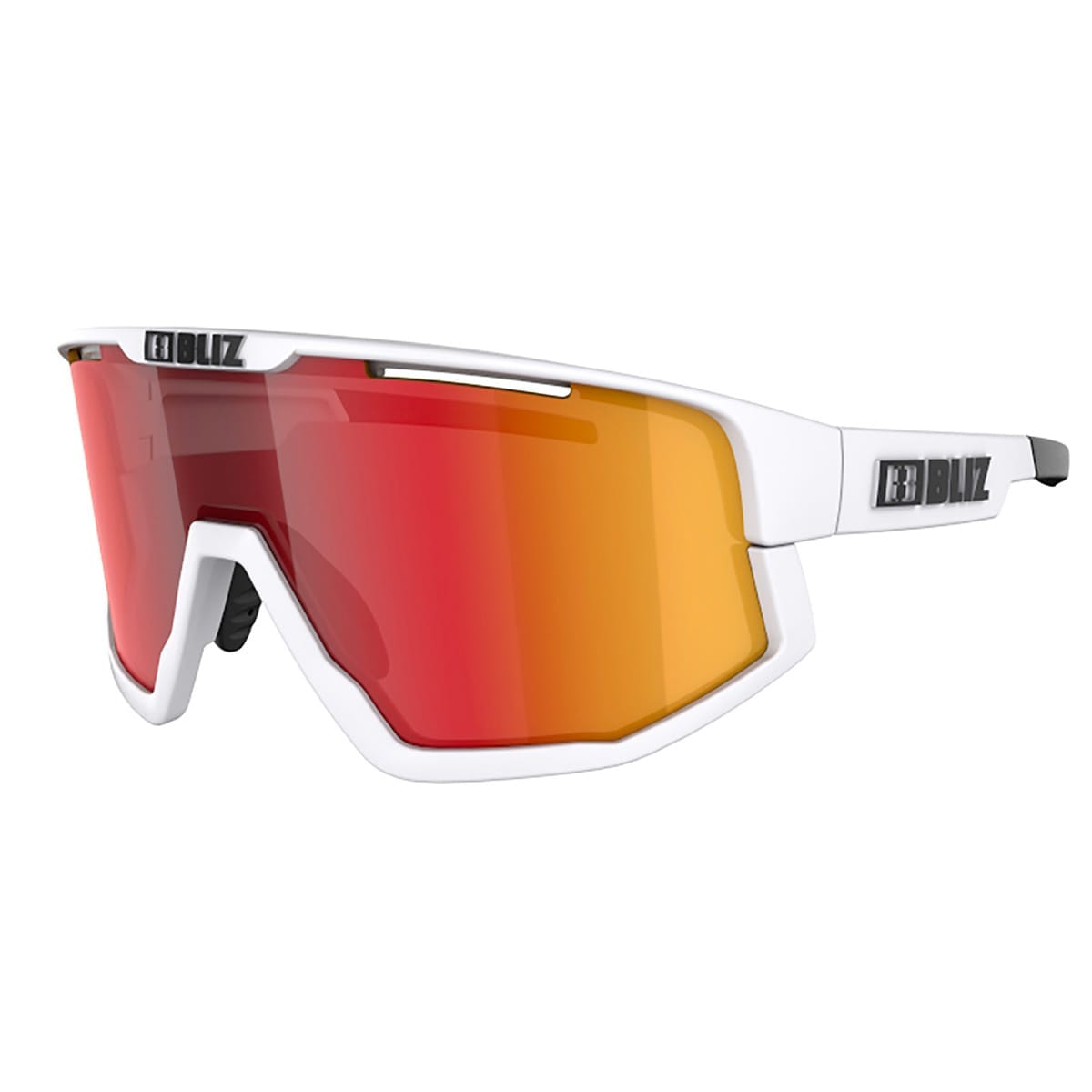 Lunettes BLIZ FUSION Blanc Ecran Rouge Iridium