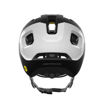 MTB-Helm POC AXION RACE MIPS Schwarz Matt/Weiß
