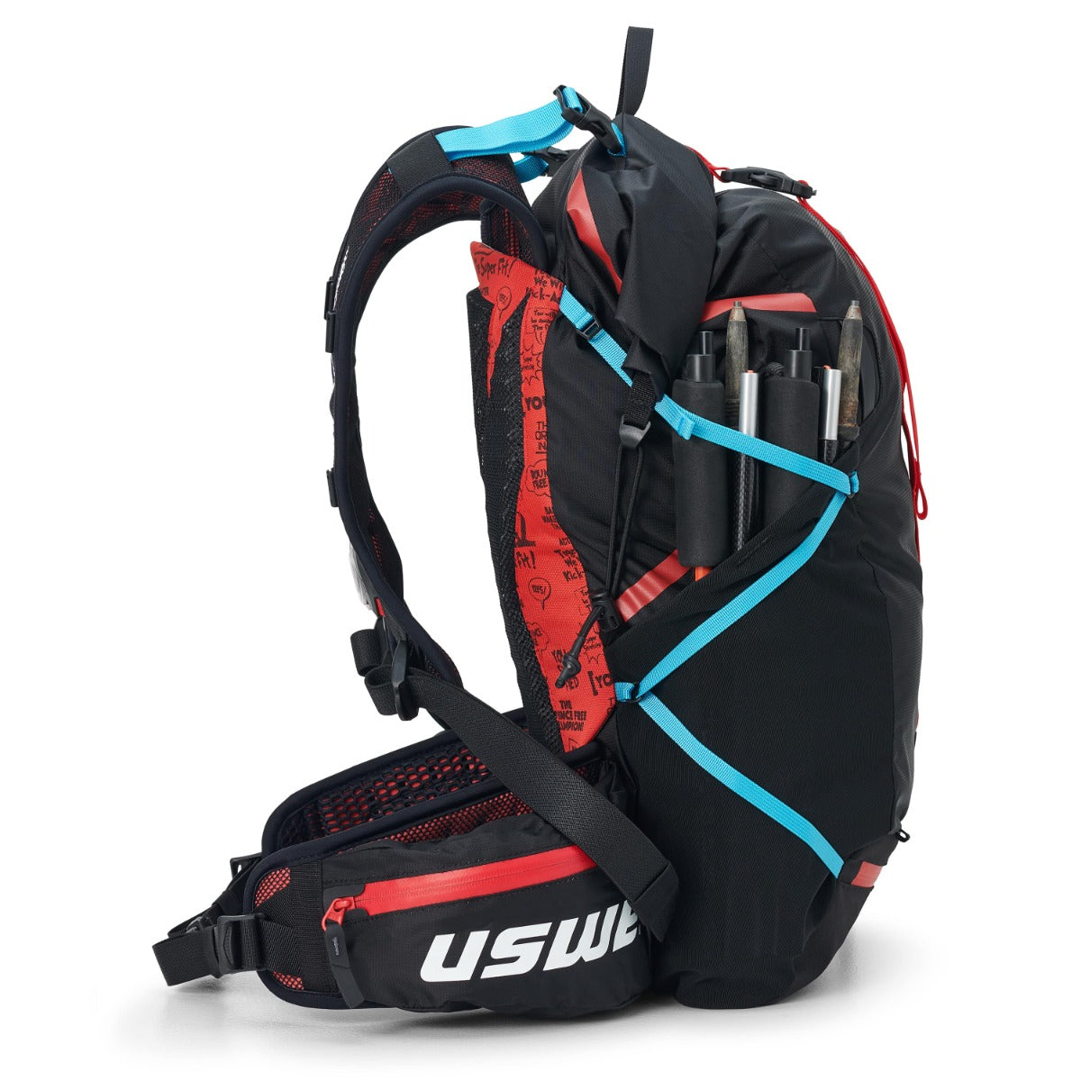 USWE HAJKER 30 L Rucksack Schwarz/Rot