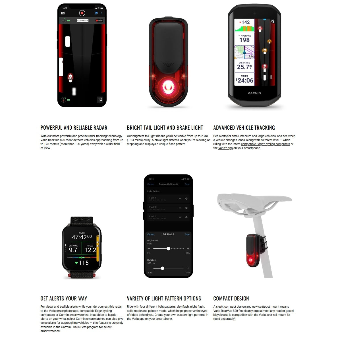 Rücklicht GARMIN VARIA REARVUE 820