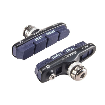 Set 2 Bremsbackenhalter SWISS STOP ORGANISCH FLASH PRO BLAU Aluminium
