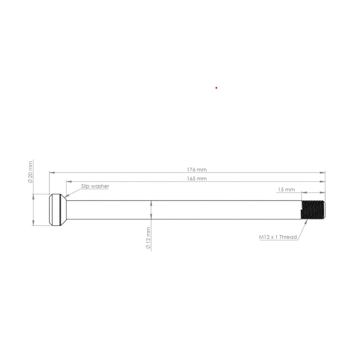 BURGTEC 175.5mm Hinterradachse für Specialized Bronze Rahmen