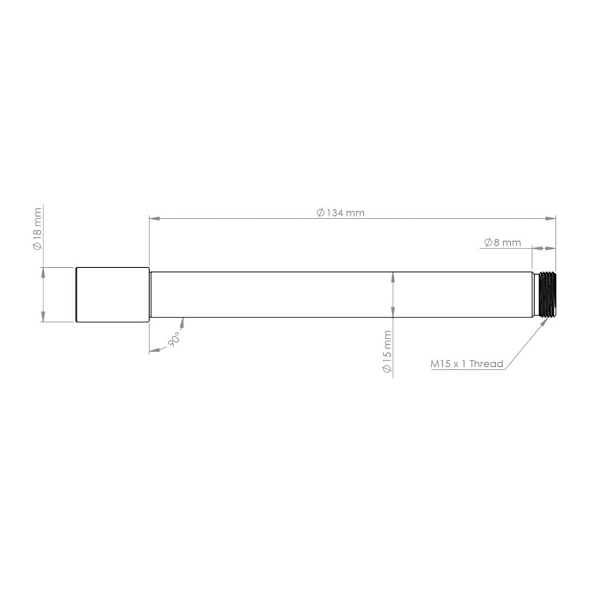 Axe de Roue Avant BURGTEC pour Fourches Ôhlins RXF 36 Argent