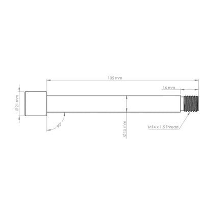 BURGTEC Vorderradachse für FOX Gabel 15x110 mm Boost KaboltX 2021 Bronze