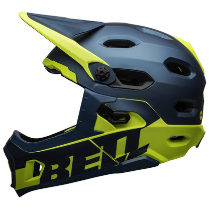 MTB-Helm BELL SUPER DH MIPS Blau/Gelb