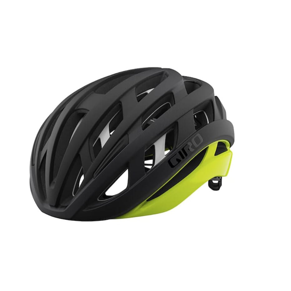 Casque Route GIRO HELIOS MIPS SPHERICAL Noir/Jaune Fluo