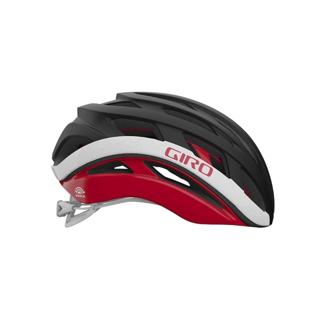 Casque Route GIRO HELIOS MIPS SPHERICAL Noir/Rouge/Blanc