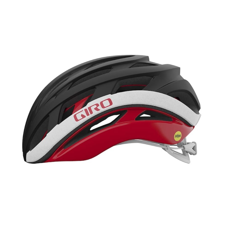 Casque Route GIRO HELIOS MIPS SPHERICAL Noir/Rouge/Blanc