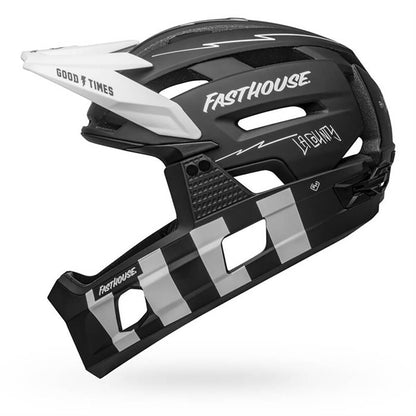 MTB-Helm BELL SUPER AIR R MIPS FAST HOUSE Schwarz/Weiß