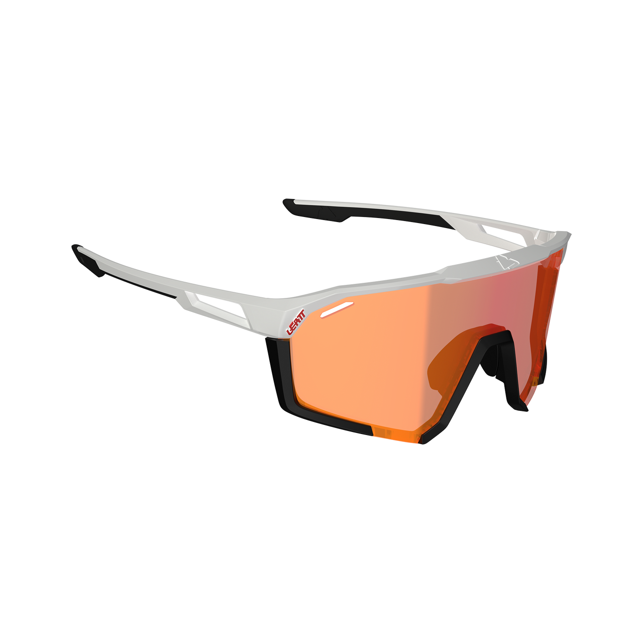 LEATT SPEEDVIZ PRO Brille Weiß Iriz Cryztal Glas Rot