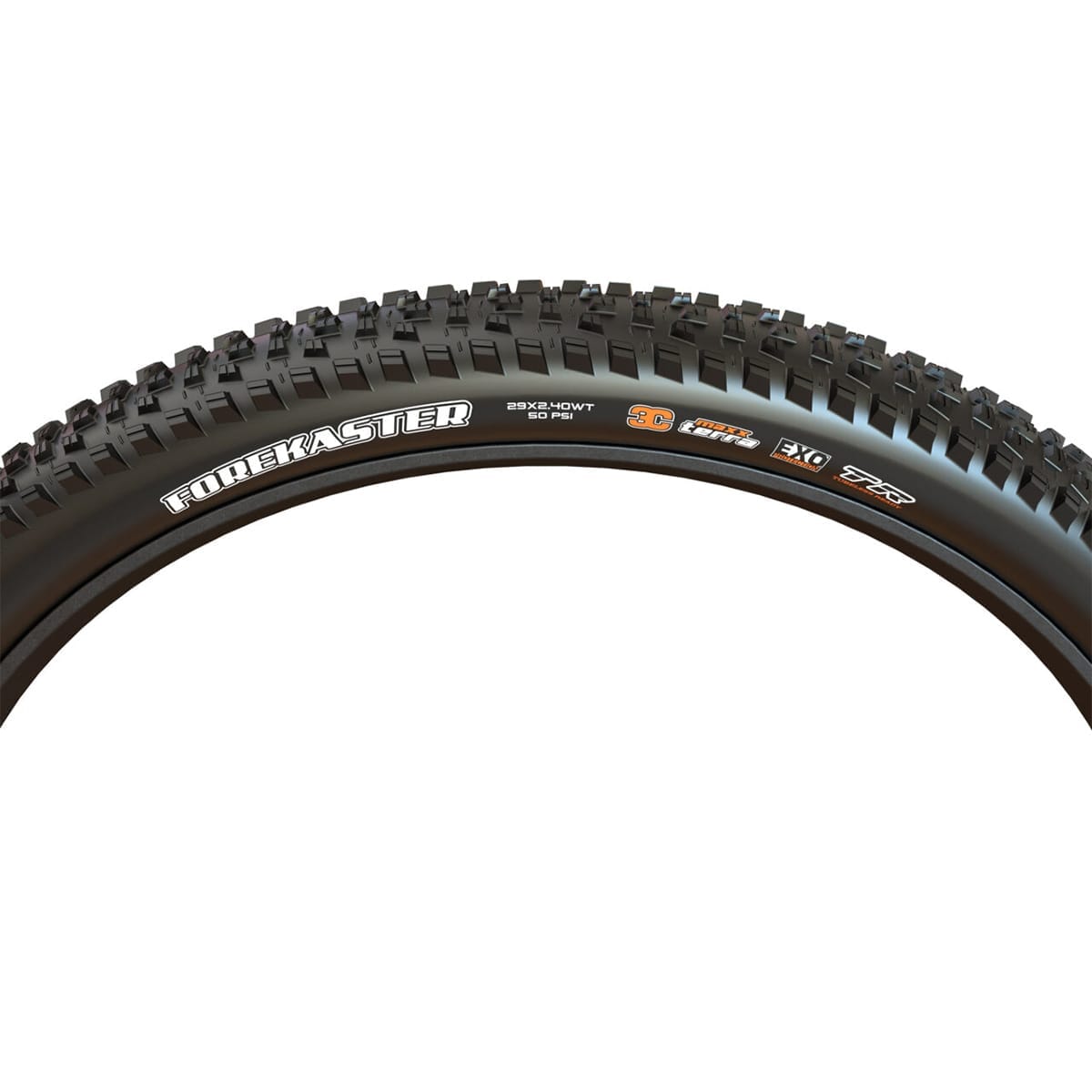 Reifen MAXXIS FOREKASTER 29x2.60 Exo+ 3C MaxxTerra Tubeless Ready Weich Schwarz