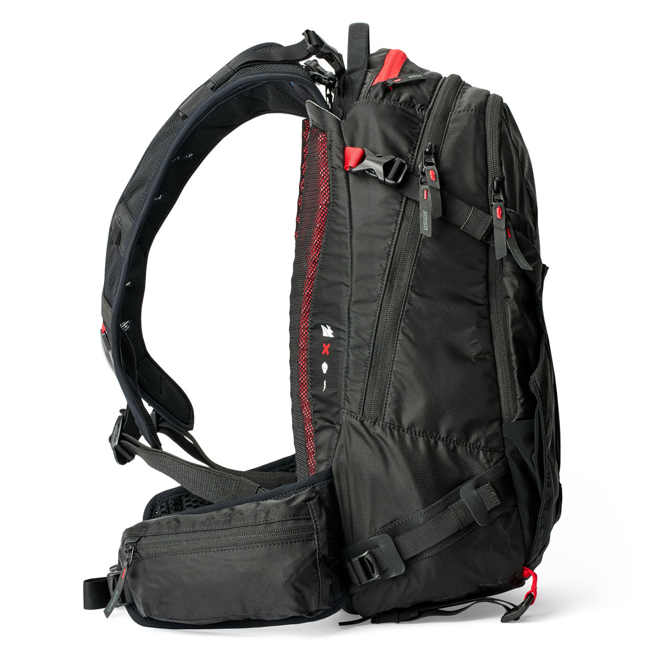 USWE ZIPPERED DAYPACK 16L Rucksack Schwarz