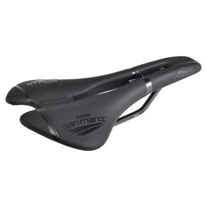 Sattel SELLE SAN MARCO ASPIDE DYNAMIC OPEN FIT WIDE Manganschienen Schwarz