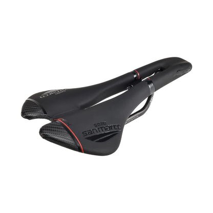 Sattel SELLE SAN MARCO ASPIDE CARBON FX OPEN FIT WIDE Carbon-Schienen Schwarz