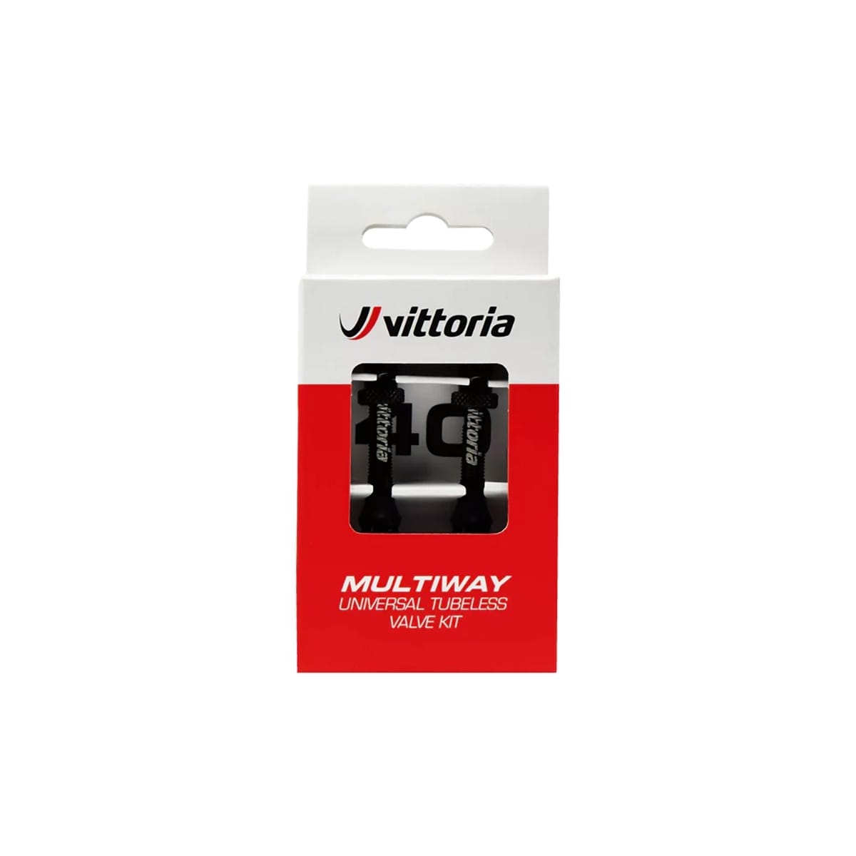 Tubeless-Ventile VITTORIA MULTIWAY Schwarz Presta 40 mm (x2)