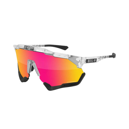 Brille SCICON AEROSHADE Transluzent Iridium Rot