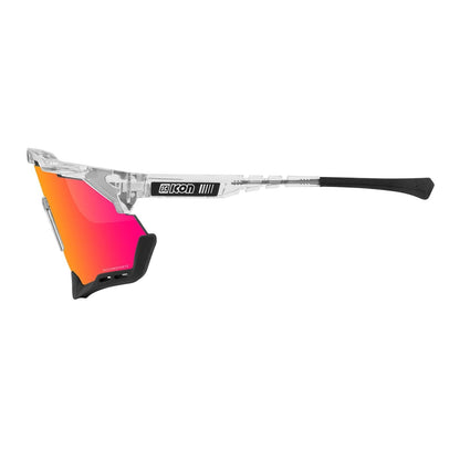 Brille SCICON AEROSHADE Transluzent Iridium Rot