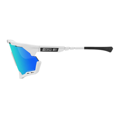 Brille SCICON AEROSHADE Weiß Iridium Blau