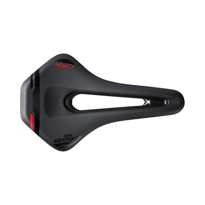 Sattel SAN MARCO GROUND SHORT OPEN-FIT CARBON FX 155mm Schwarz