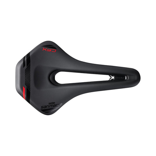 Sattel SAN MARCO GROUND SHORT OPEN-FIT CARBON FX 155mm Schwarz
