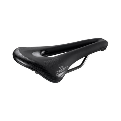 Sattel SAN MARCO SHORTFIT 2.0 SUPERCOMFORT OPEN-FIT RACING S3 Breite 140mm Schienen Stahl Xsilite