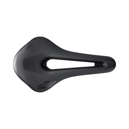Sattel SAN MARCO SHORTFIT 2.0 COMFORT OPEN-FIT DYNAMIC L3 Breite 155mm Aluminium-Schienen Schwarz