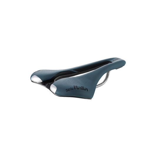 Sattel SELLE ITALIA SLR BOOST GRAVEL SUPERFLOW S Schienen TI316 Blau