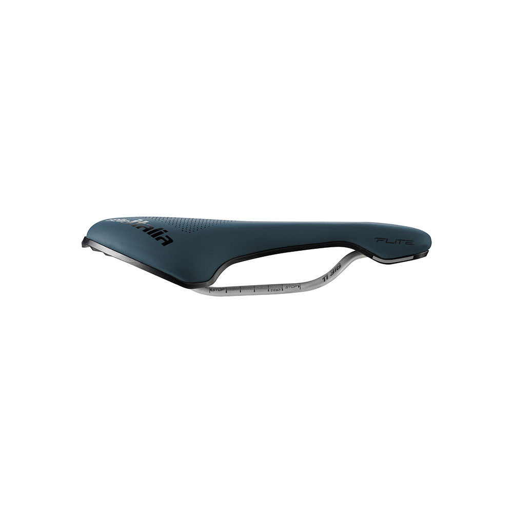 Sattel SELLE ITALIA FLITE BOOST GRAVEL SUPERFLOW L Schienen TI316 Blau