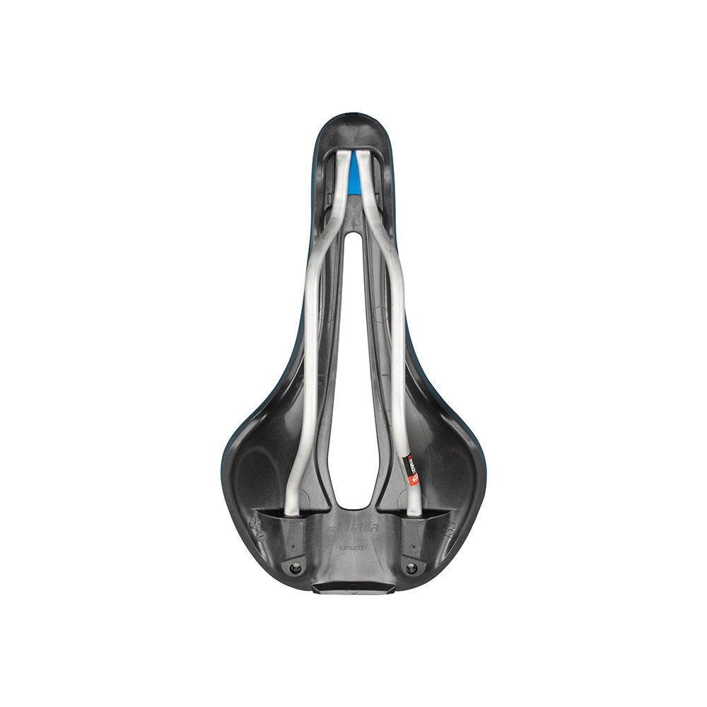 Sattel SELLE ITALIA FLITE BOOST GRAVEL SUPERFLOW S Schienen TI316 Blau