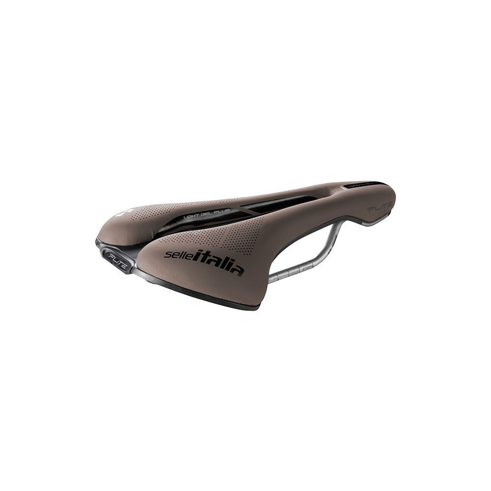 Sattel SELLE ITALIA FLITE BOOST GRAVEL SUPERFLOW S Schienen TI316 Braun