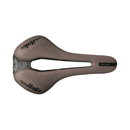 Sattel SELLE ITALIA FLITE BOOST GRAVEL SUPERFLOW S Rails TI316 Braun