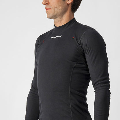 Unterhemd CASTELLI FLANDERS WARM Langarm Schwarz
