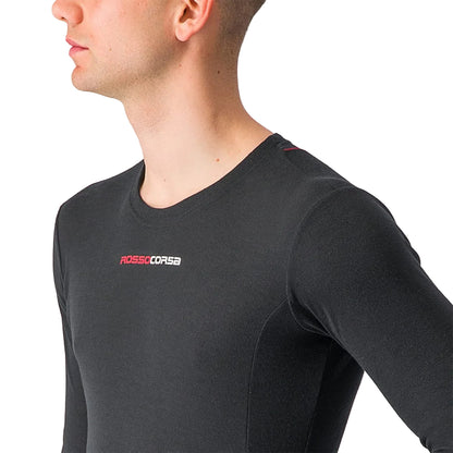 Unterhemd CASTELLI PROSECCO TECH Lange Ärmel Schwarz