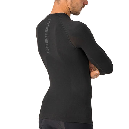 Unterhemd CASTELLI CORE SEAMLESS Lange Ärmel Schwarz