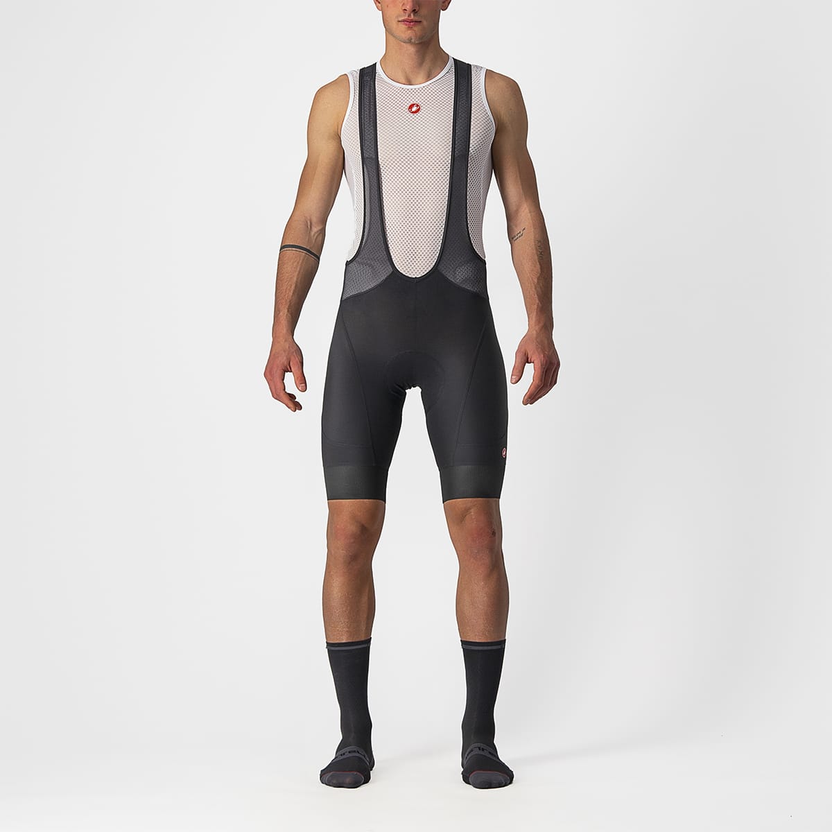 CASTELLI ENDURANCE 3 Kurze Trägerhose Schwarz