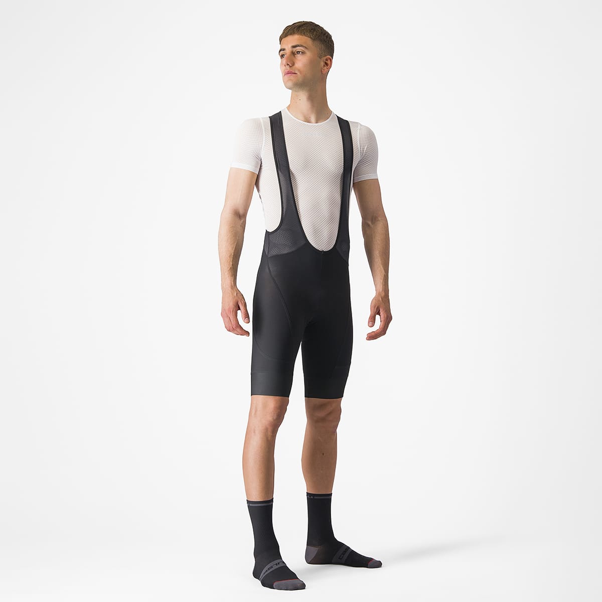 CASTELLI ENDURANCE 3 Kurze Trägerhose Schwarz