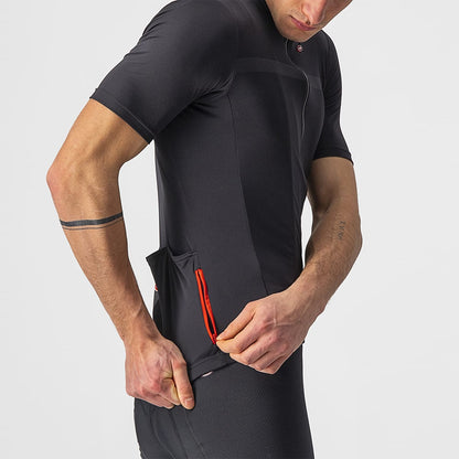Trikot CASTELLI CLASSIFICA Kurzarm Schwarz
