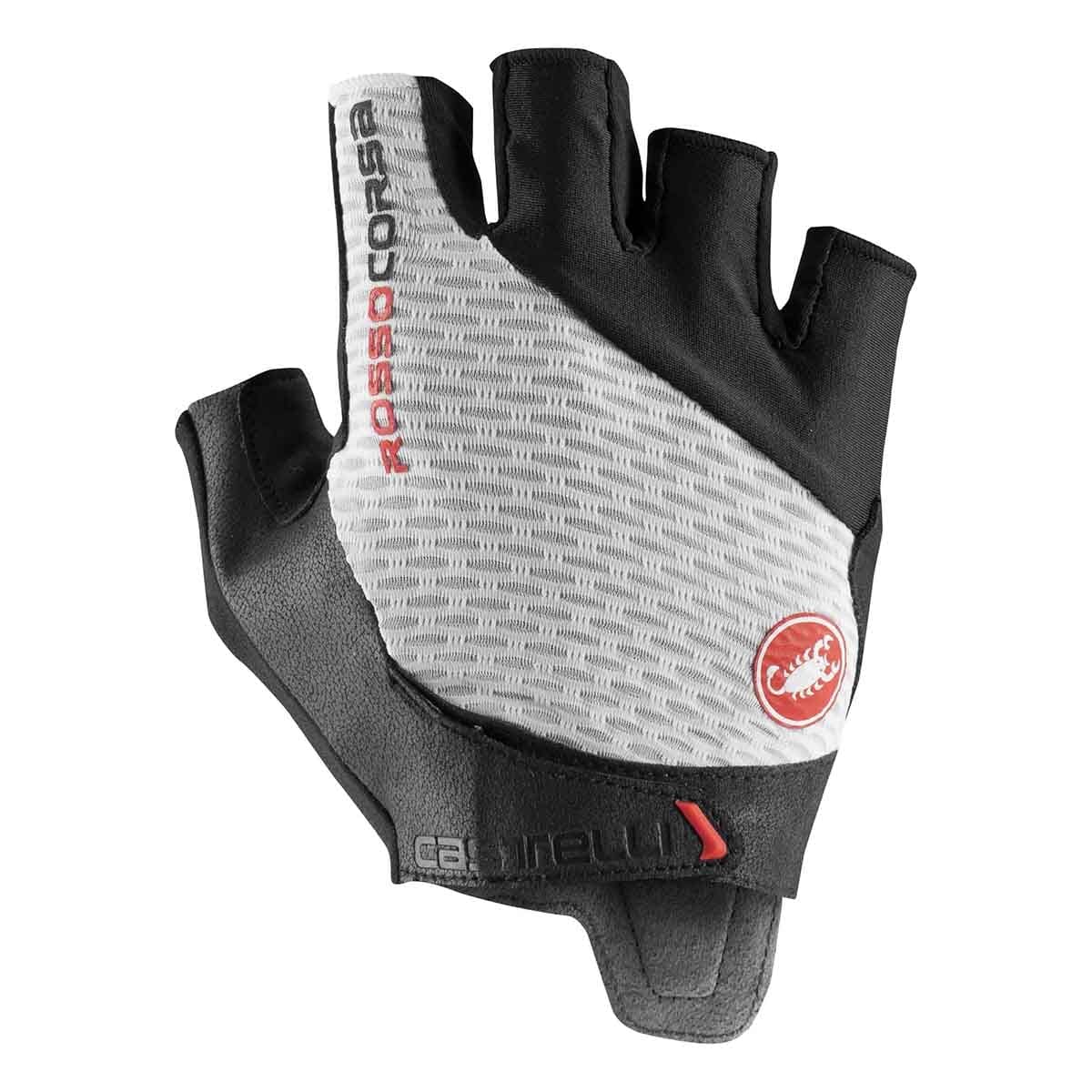 Gants Courts CASTELLI ROSSO CORSA PRO V Blanc