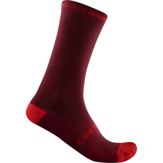 Chaussettes CASTELLI SUPERLEGGERA T 18 Bordeaux