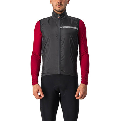 Weste CASTELLI SQUADRA STRETCH Schwarz/Grau