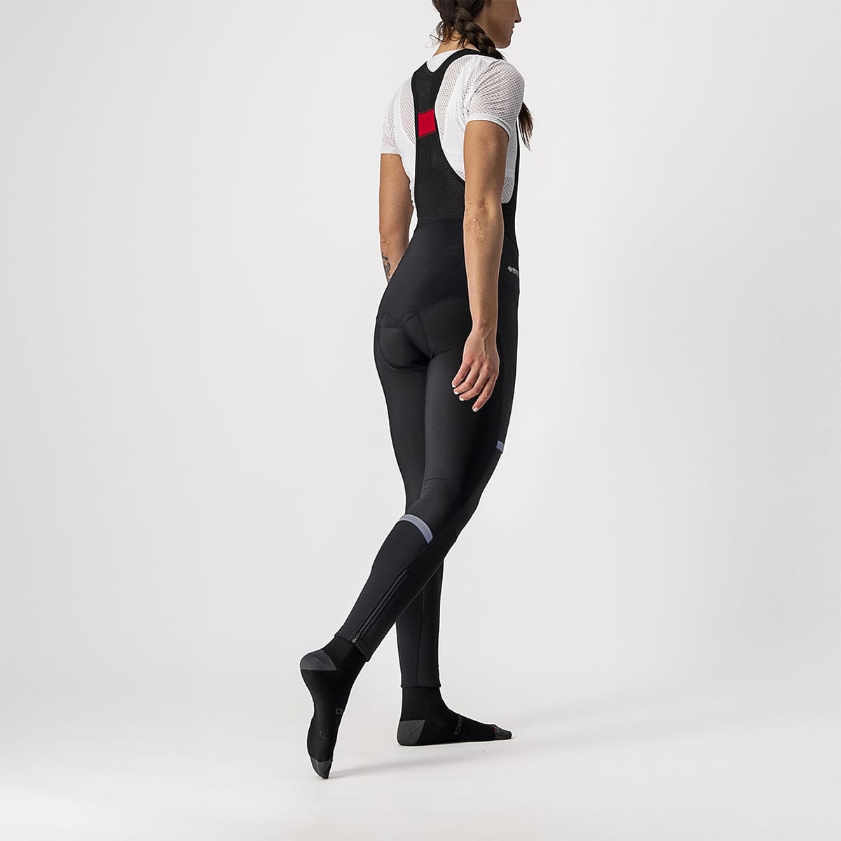 CASTELLI POLARE 3 Damen Lange Trägerhose Schwarz