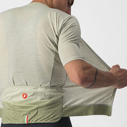 Trikot CASTELLI ESSENZA Kurzarm Grün