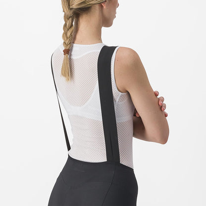 Damen-Kurz-Trägerhose CASTELLI ENDURANCE Schwarz