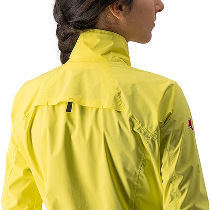 Jacke CASTELLI EMERGENCY 2 RAIN Damen Gelb