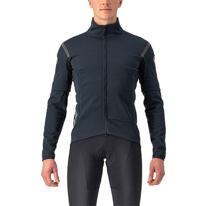 Jacke CASTELLI CONVERTIBLE PERFETTO ROS 2 Schwarz/Schwarz Reflex
