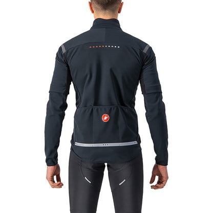 Jacke CASTELLI CONVERTIBLE PERFETTO ROS 2 Schwarz/Schwarz Reflex