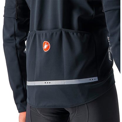 Jacke CASTELLI CONVERTIBLE PERFETTO ROS 2 Schwarz/Schwarz Reflex