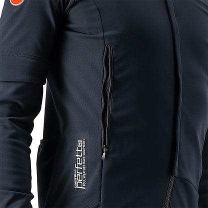 Jacke CASTELLI CONVERTIBLE PERFETTO ROS 2 Schwarz/Schwarz Reflex