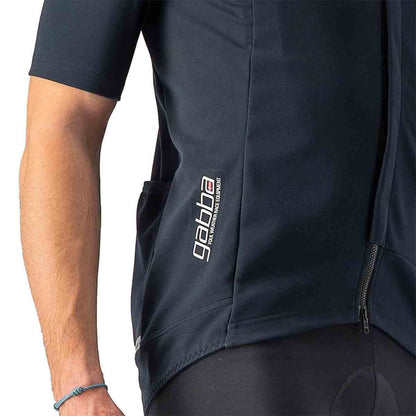 Trikot CASTELLI GABBA ROS 2 Kurzarm Schwarz/Schwarz Reflex