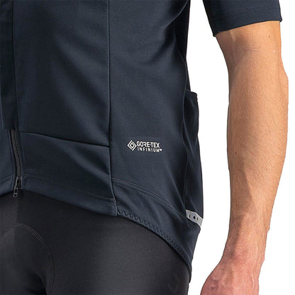 Trikot CASTELLI GABBA ROS 2 Kurzarm Schwarz/Schwarz Reflex